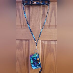 Vera Bradley Zip ID Holder With Lanyard